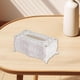 thumbnail image 5 of Funda para caja de pañuelos, versátil, para pañuelos faciales, fácil de llenar, rectangular, para servilletas Blanco, 5 of 8