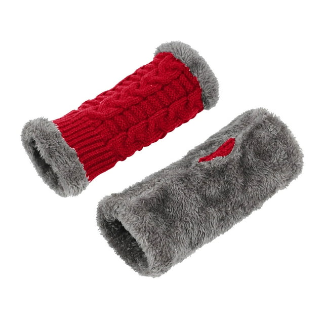 GDREDA Thermal Gloves for Women Cold Weather Windproof Winter Mittens with Touchscreen Technology Wine,One Size