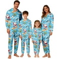 thumbnail image 5 of Fiaer Family Christmas Onesie Pajamas Matching Sets Hoodie One Piece Sleepwear Full Zipper up Thermal Pjs Jumpsuit Cute Graphic Loungewear Baby 9M, 5 of 9