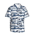 thumbnail image 2 of Daiia Palm Tree Hawaiian Shirt for Men Gentle Cotton Regular Short Sleeve Casual-3X-Large, 2 of 9