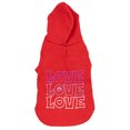 thumbnail image 5 of Vibrant Life Valentine's Day Love Dog and Cat Hoodie, Red, XS, 5 of 11