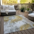 thumbnail image 6 of Addison Rugs Chantille Indoor/Outdoor Transitional Abstract Gold Washable Rectangle Rug, 8' x 10', 6 of 6