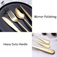 thumbnail image 4 of PULLIMORE 8 Pcs Portable Stainless Steel Flatware Set Travel Cutlery Set with Straws & Case (Black), 4 of 8