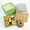 Hot Green, variant on 5 Inch 50 Pack Disposable Food Containers - Small Paper Boxes with Clear Lids, Greaseproof Dessert Bakery Takeout Boxes for Sandwich Cookies Sushi Cake Slice Strawberries - Pink