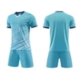 thumbnail image 2 of ATOGUTA Boy Seasonal Outfits Short Sleeve T-shirt Top Shorts Set Kids Summer Play Ball Clothes Size 5T-15, Light Blue, 2 of 5