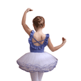 thumbnail image 2 of LYMAYTER ‌Toddler Ballerina Set Girls Short Sleeve Dance Ballet Leotards Skirt Combo Suit 3Y-11Y, 2 of 8