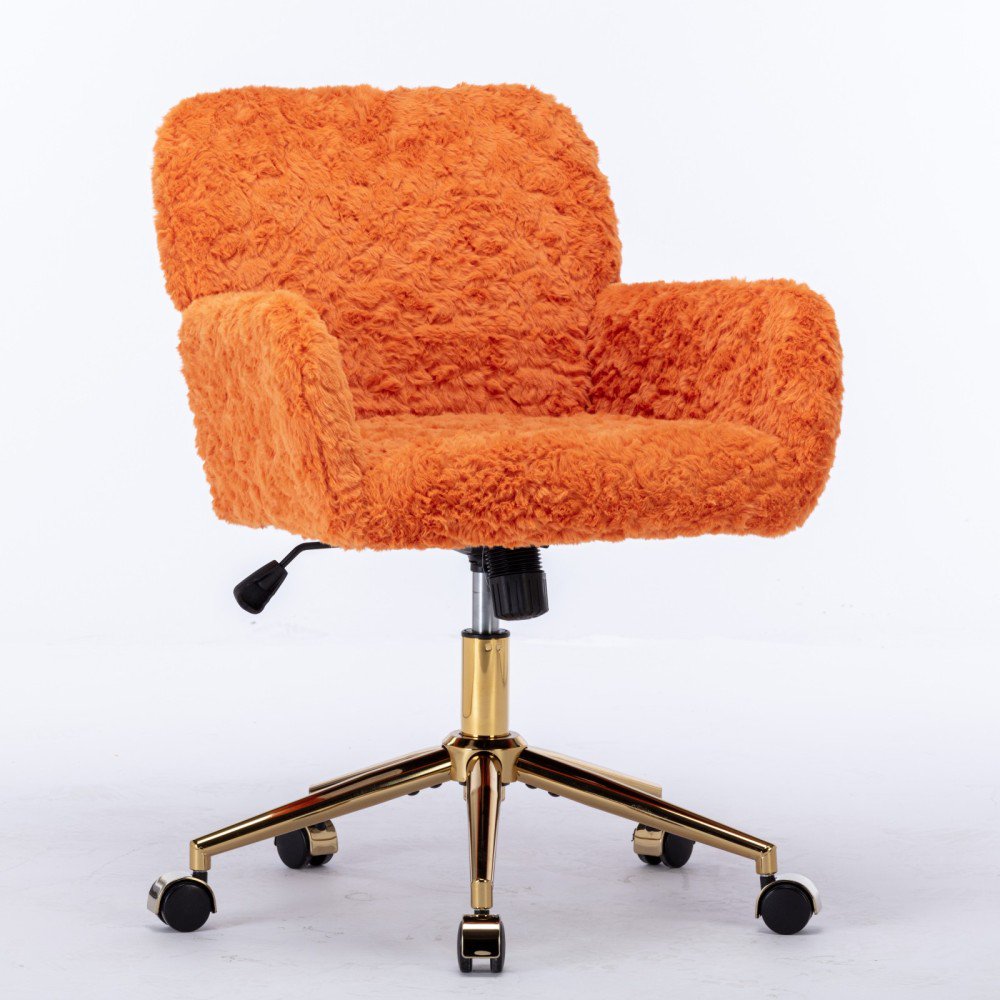 fluffy faux fur vanity chair product