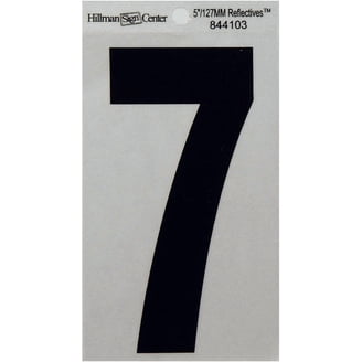 Hillman 840474 1-1/2 Inch Black & Gold Aluminum House Number 0 – Anodized, Rust & Fade Resistant