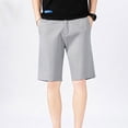 thumbnail image 5 of Flmei Men's Casual Shorts Washed Cotton Beach Shorts for Mens Summer Solid Colou Cargo Five Pants with Pockets Size 28-38, 5 of 9