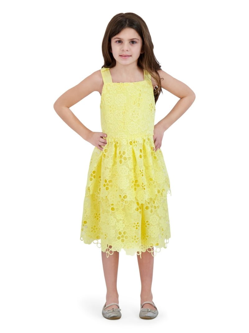 Kensie Girl Floral Lace Sleeveless Dress, Sizes 4-16 - Walmart.com