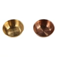 thumbnail image 4 of QUTETN Golden Sauce Dish Appetizer Serving Tray Stainless Steel Sauce Dishes Spice Dish Plates Kitchen Supplies, 4 of 4