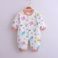 thumbnail image 2 of CAUYDY Infant Boy Clothes Preemie Pajamas for Girls Newborn Long Sleeved One-Pieces Baby Soft Sleepers Fall Winter 3 6 9 Months 1T 2T Sizes 9-12 Months,Pink, 2 of 6