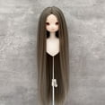 thumbnail image 3 of 1/4 Doll Wig Soft High Temperature Silk Long Straight Hair Doll Wig for Collection, 3 of 7
