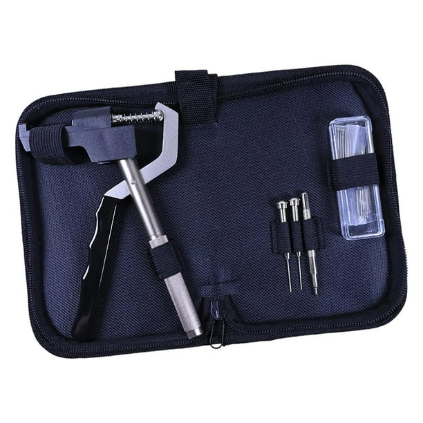 Kit de reparación de relojes Herramienta de extracción de eslabones de correa de reloj Correa multifuncional profesional Negro