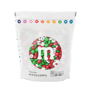 M&M'S Christmas Milk Chocolate Candy, 2lb Resealable Bulk Bag