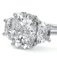 thumbnail image 2 of Kalapi Jewel Cushion Cut 2 Ct E-F/VVS1 Moissanite Solitaire Ring - 14K White Gold Plated Ring - 3 Stone Engagement Wedding Ring - Engagement Wedding Promise Ring for Women's - Jewellery Wedding Ring, 2 of 4