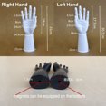thumbnail image 4 of 1 PAIR MAN MALE HAND Jewelry Watch Display Holder Stand - White, 4 of 9