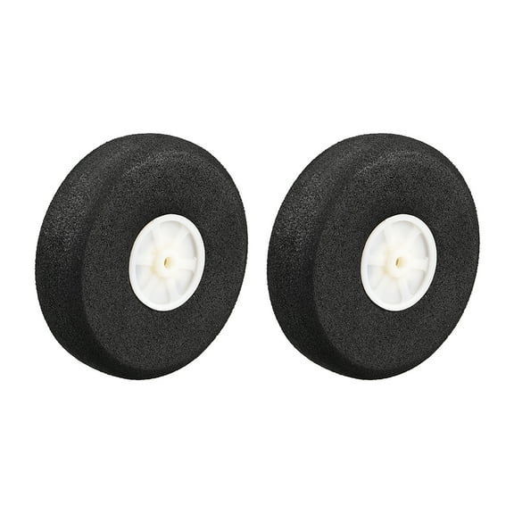 RC Airplane Wheels - 2Pcs RC Airplane Aircraft Sponge Wheels 2.5 inch x 0.12 inch