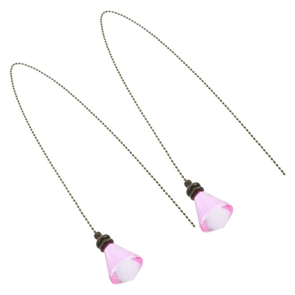 GOOHOCHY  2 Pcs Lighted Fans for Bedroom Ceiling with Lights The Chain Pink