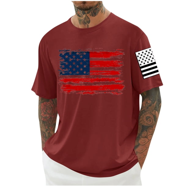 Tops para hombre, blusas y camisas de cuello redondo y manga corta para hombre, blusas casuales de cuello redondo con estampado de moda para hombre, blusas de cuello redondo y manga corta, camisas par