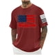 thumbnail image 1 of Tops para hombre, blusas y camisas de cuello redondo y manga corta para hombre, blusas casuales de cuello redondo con estampado de moda para hombre, blusas de cuello redondo y manga corta, camisas par, 1 of 5