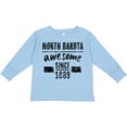 thumbnail image 3 of Inktastic North Dakota Awesome Since 1889 Boys or Girls Long Sleeve Toddler T-Shirt, 3 of 5
