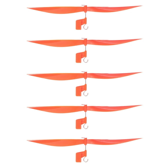 Uxcell Plastic Propeller, Propeller Props Blade with Hooks Helicopter Kit 7" Fold Resistant for STEM Activities Powered Airplanes DIY Science(Orange, Pack of 5)