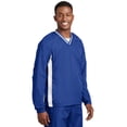 thumbnail image 4 of Sport-Tek ® Tipped V-Neck Raglan Wind Shirt. JST62, 4 of 6