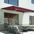thumbnail image 4 of Macrout Patio Awning 10x8 Feet Sunshade Canopy for Manual Retractable Awnings, 4627 (Burgundy), 4 of 10