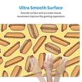 thumbnail image 6 of Disketp Gaming Mouse Pad Hot Dogs Pattern Large Mouse Mat Long Extended Desk Pad Non-Slip Rubber Mice Pads Stitched Edges Thin Pad (11.8x31.5 Inch), 6 of 8