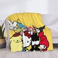 thumbnail image 6 of Lsque Sanrio Print Flannel Throw Blanket, Ultra-soft Blanket for Bed, Couch, Car, Hypoallergenic Anti-pilling blanket-80"x60", 6 of 8