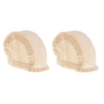 thumbnail image 4 of lionlar 2 Pcs Couvre-Chef pour Poupée 1/3 BJD Fixe - Filet DIY Couleur Nude, 4 of 8