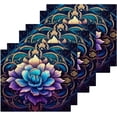 thumbnail image 2 of Blue Mandala Washcloths, Soft and Absorbent Cotton Towel, 4 Pack 12 X 12 Inches Premium Quick Dry Face Towel Wash cloth, 2 of 7
