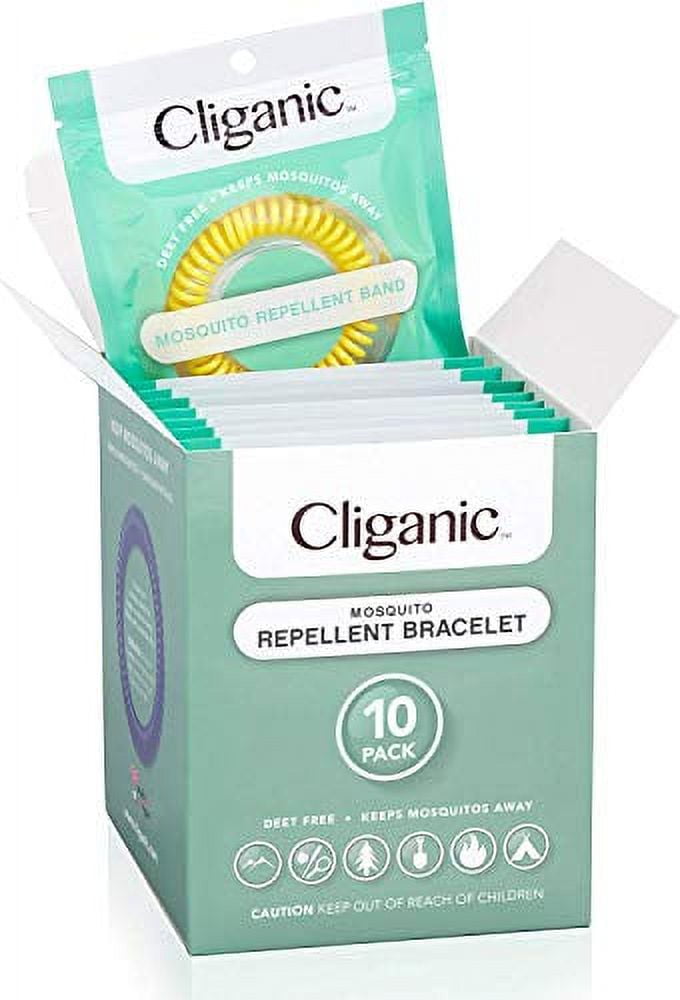 Wholesale Travel Size Cliganic Mosquito Repellent Bracelet - Pack of 1 -  Weiner's LTD