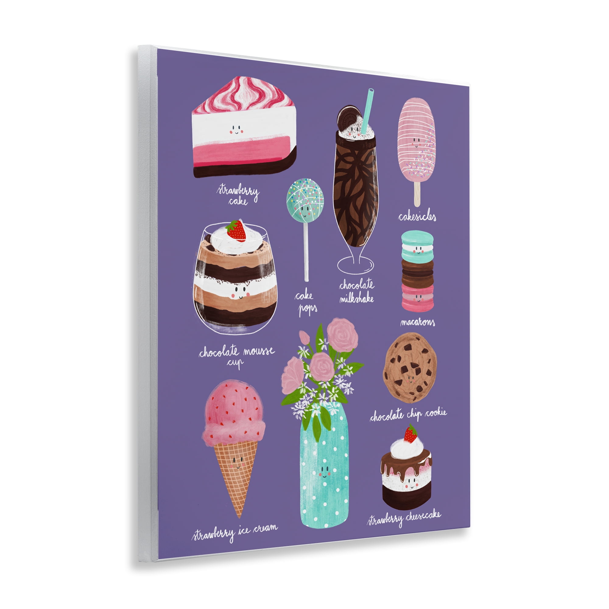 Stupell Industries Decadent Desserts & Flowers Wall Plaque Art, design by Metka Hiti