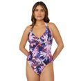 thumbnail image 1 of Gorgeous - Camiseta de Tankini Arianna Estampado de Palmeras para Mujer (Marino), 1 of 3