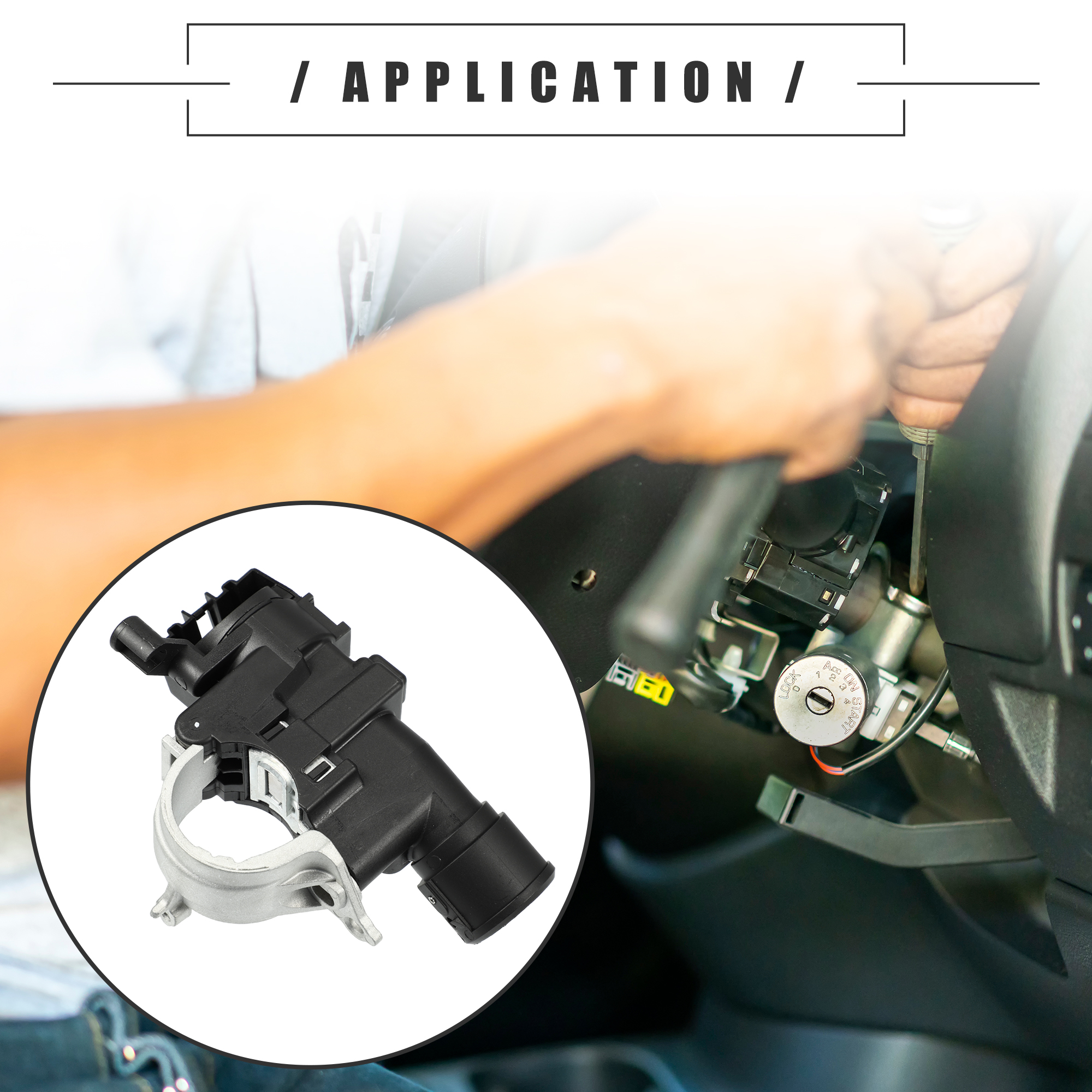 Ignition Switch Column Lock Housing - For 2008-2012 Ford Escape, Part 9L8Z-3511-A