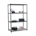 thumbnail image 1 of TRINITY 4-Tier Wire Shelving Rack | 48 x 24 x 72 | NSF | Black, 1 of 6