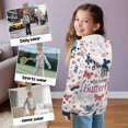 thumbnail image 6 of POLERO Girls Hoodie A Girl Who Loves Butterfly Jacket Sweatshirt with Pocket Winter Coat Jacket for Girls Zip Hooded Long Sleeve Tops, Size S, 6 of 7