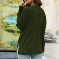 thumbnail image 3 of Maplenight Sweaters for Women Long Sleeve Shirts Crew Neck Ribbed Knit Pullover Side Slit Casual Tunic Tops, 3 of 6