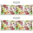 thumbnail image 4 of Flower Body Pillow Cover 20"x54" Pillow Case Wildflowers Flowers Spring Floral Long Pillow Cases Protector with Zipper Decorative Blossom Bedding Pillowcase Rectangle Soft Cushion Covers for Bed, 4 of 5