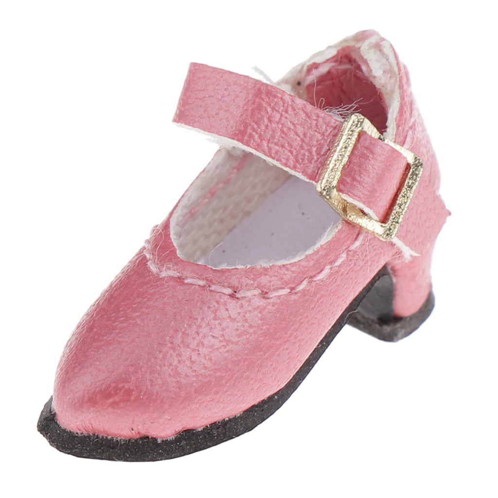 10 Pairs of Doll Shoes Pink Flower Heels Shoe For 11.5 inches Dolls 