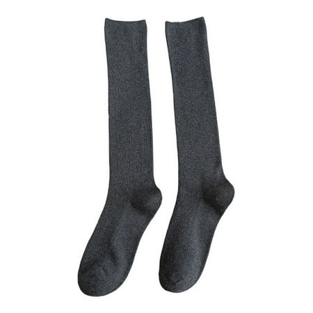 

LEPAI Women Long Socks 1 Pair Warm Anti-slip Chic Slimming Lady Winter Socks