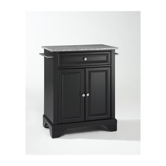 Kitchen Island Cart with Granite Top - Portable Kitchen Storage Island, Modern Kitchen Furniture