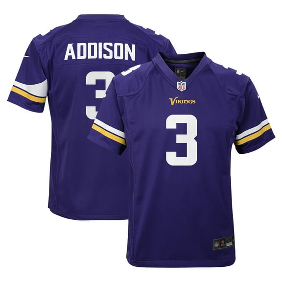 Youth Nike Jordan Addison Purple Minnesota Vikings Game Jersey
