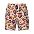 thumbnail image 4 of Lsque Mens Swim Trunks rock music Skull record Pattern - Bathing Suit Compression Liner - Beach Swim Shorts Swimwear - (S-3XL) - Stretch Quick Dry -, 4 of 9