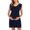 Dark Blue, variant on LoyisViDion Womens Maternity Dresses Clearance Woman Summer Round Neck Leeve Solid Color Sexy Fashion Maternity Elegant Dress Green M