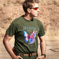 thumbnail image 4 of Jollimate Butterfly Graphic Shirt, Believe In Who You Are Quote Tee, Floral Inspiration Shirt, 4 of 6
