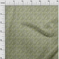 thumbnail image 3 of oneOone Polyester Spandex Olive Green Fabric Text Craft Projects Decor Fabric Printed By The Yard 56 Inch Wide, 3 of 5