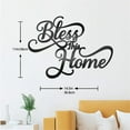 thumbnail image 2 of Bless This Home Metal Wall Stencil Decor Living Room Decoration 14.5in/18in, 2 of 6